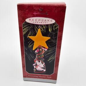Vintage Hallmark Keepsake Ornament Decorating Maxine Style 1998 NEW NIB